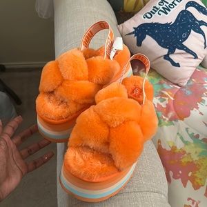 Orange Platform Disco Uggs Size 8